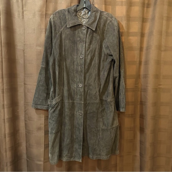 Calzaiuoli Leather Factory Jackets & Blazers - Calzaiuoli Suede Leather Reversible Coat